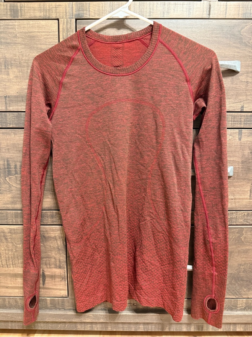 lululemon athletica Heathered Rust Long-Sleeve Top